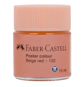 Poster Colour Beige Red